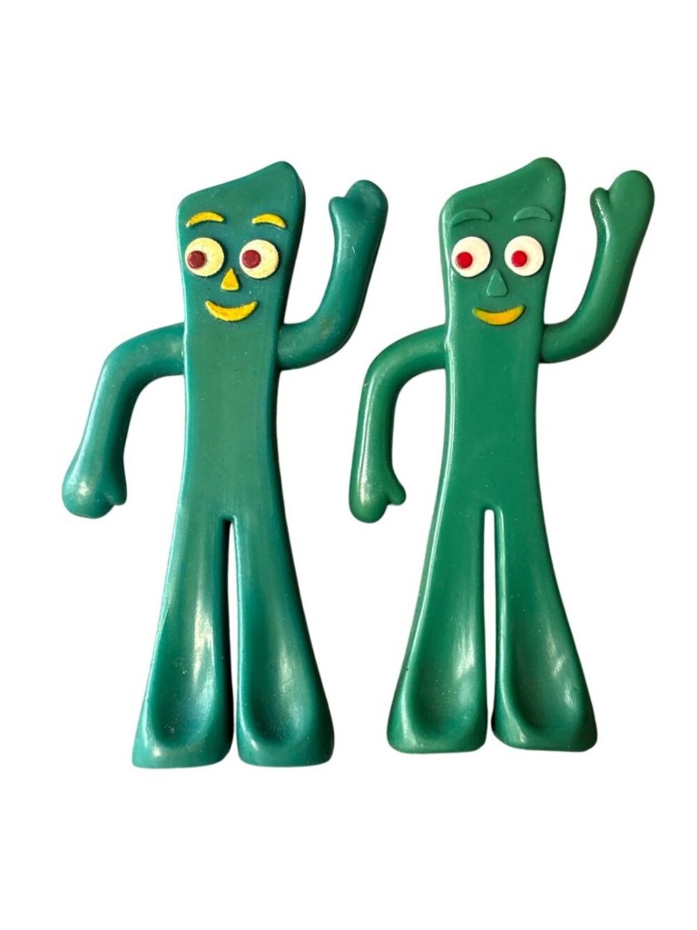 Vintage Gumby 3" Green Bendable Figures Trendmasters Prema Toy Co
